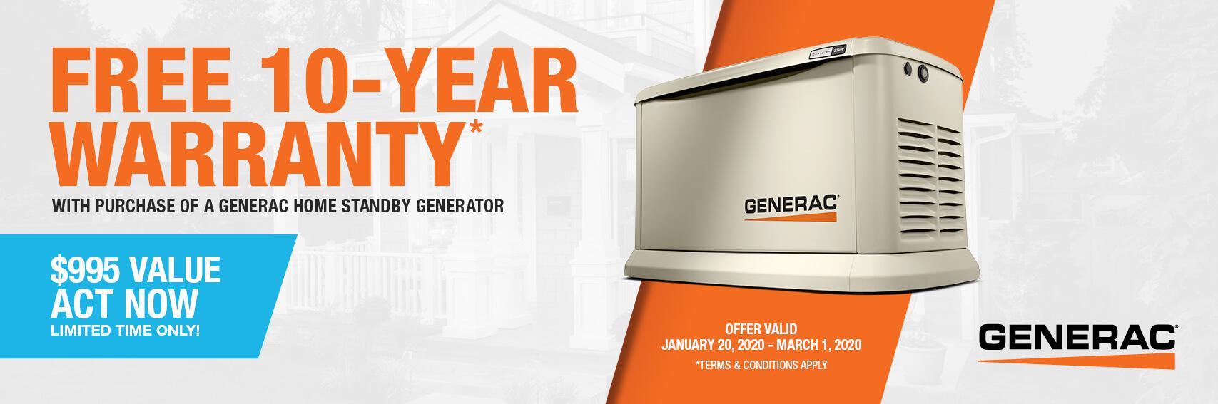 Homestandby Generator Deal | Warranty Offer | Generac Dealer | Mission, TX